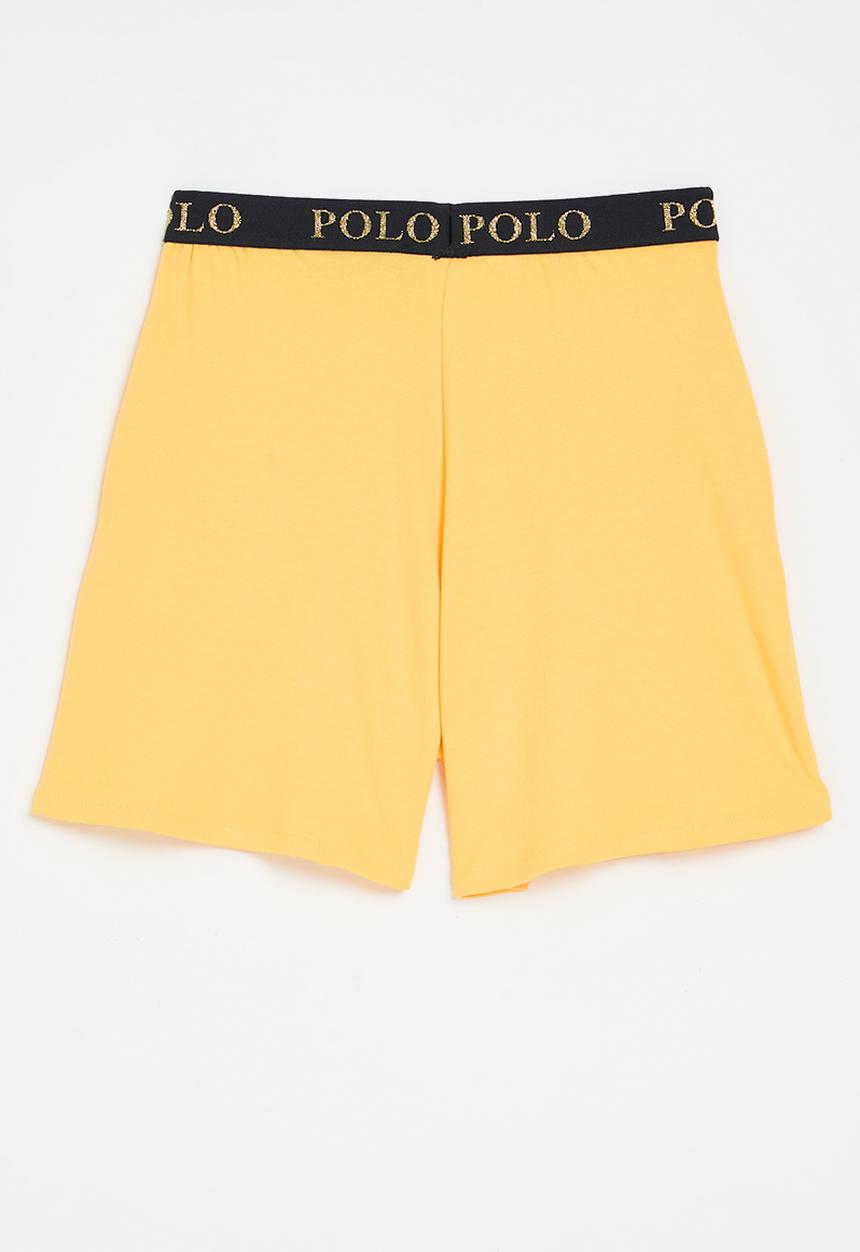 POLO - Girls hannah short - light yellow