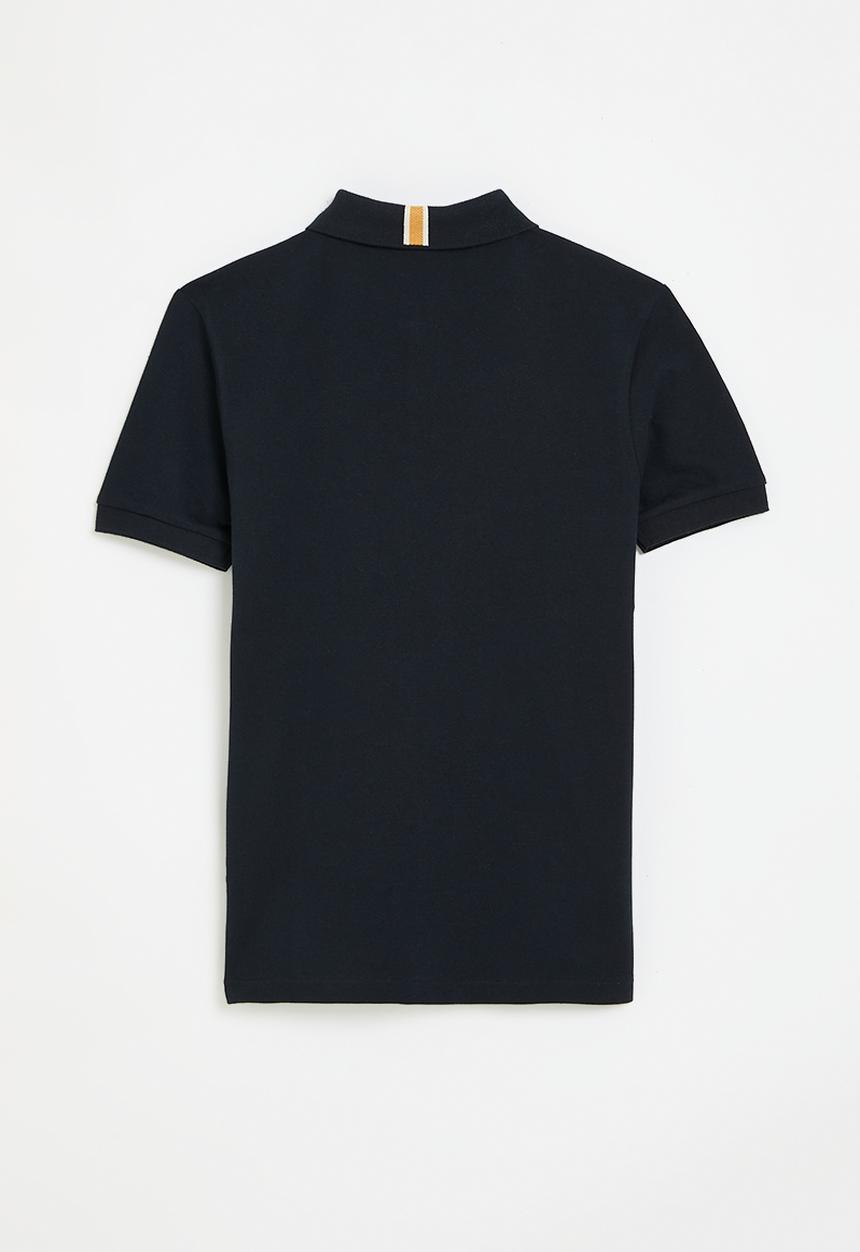 POLO - Boys hawke ss horizontal rib golfer - navy