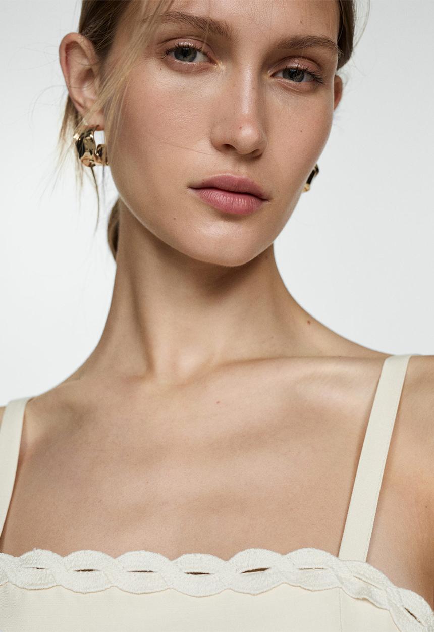 MANGO - Dress Sagaro - Light Beige