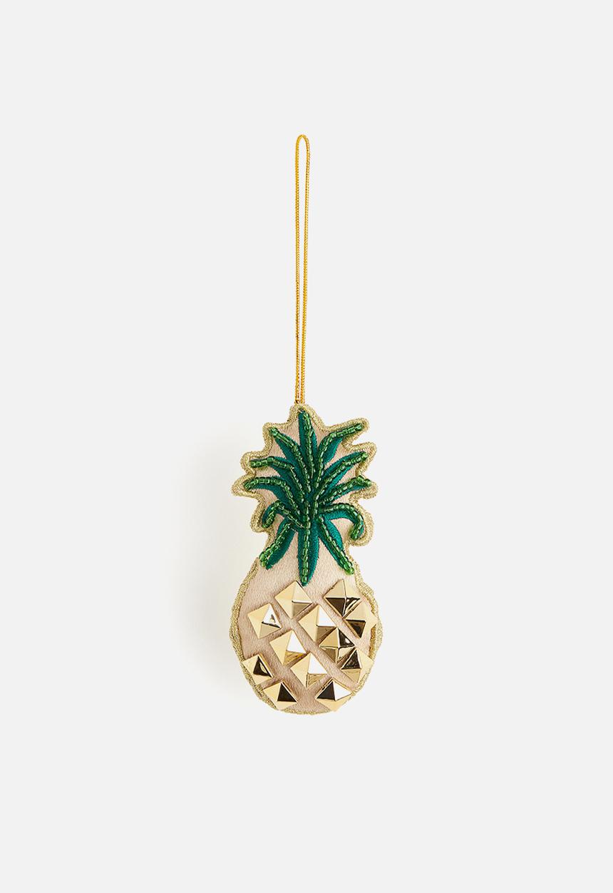 H&M - Embellished christmas tree decoration - gold-coloured pineapple