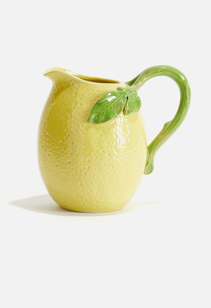 H&M - Lemon-shaped stoneware jug - yellow