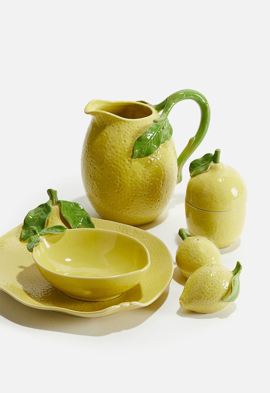 H&M - Lemon-shaped stoneware jug - yellow