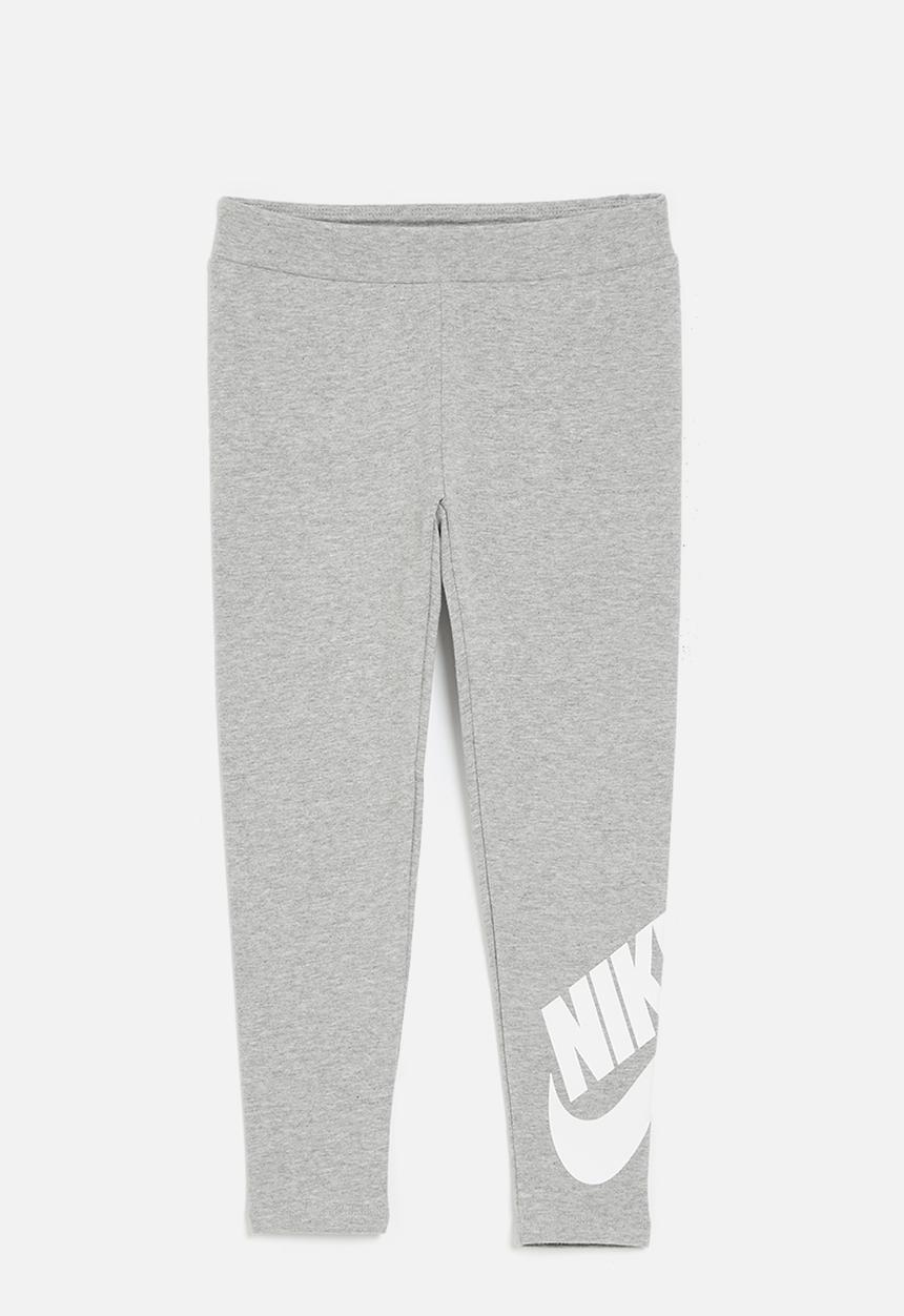 Nike - Nkg club hbr high rise legging - dk grey heather