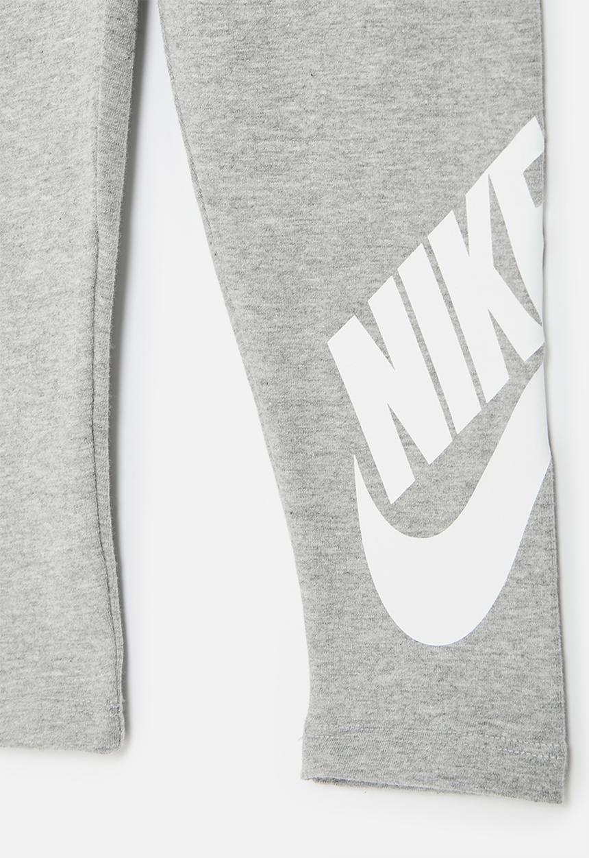 Nike - Nkg club hbr high rise legging - dk grey heather