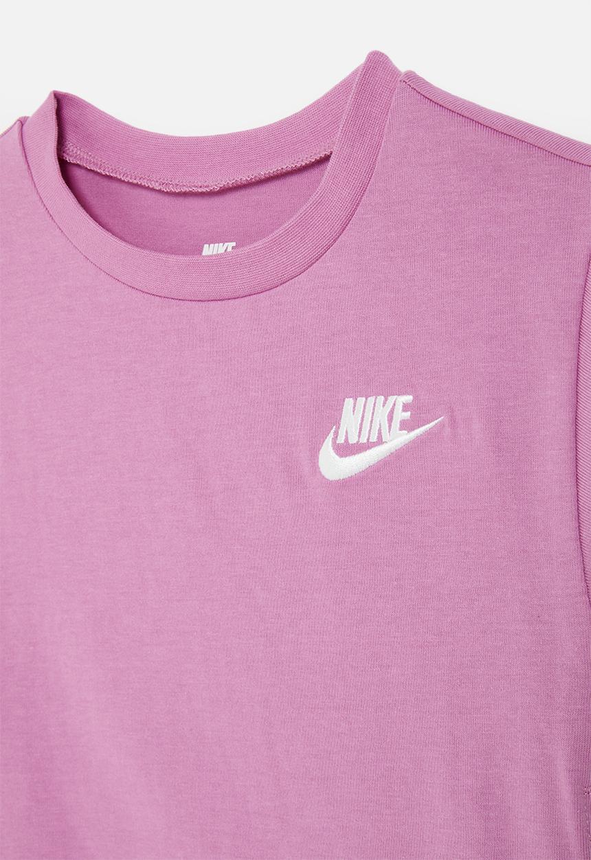 Nike - Nkg lbr short sleeve tee dress - magic flamingo