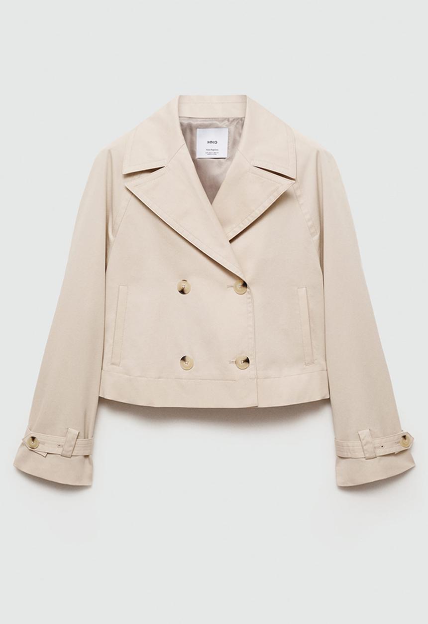 MANGO - Trench coat Lipa - Light Beige