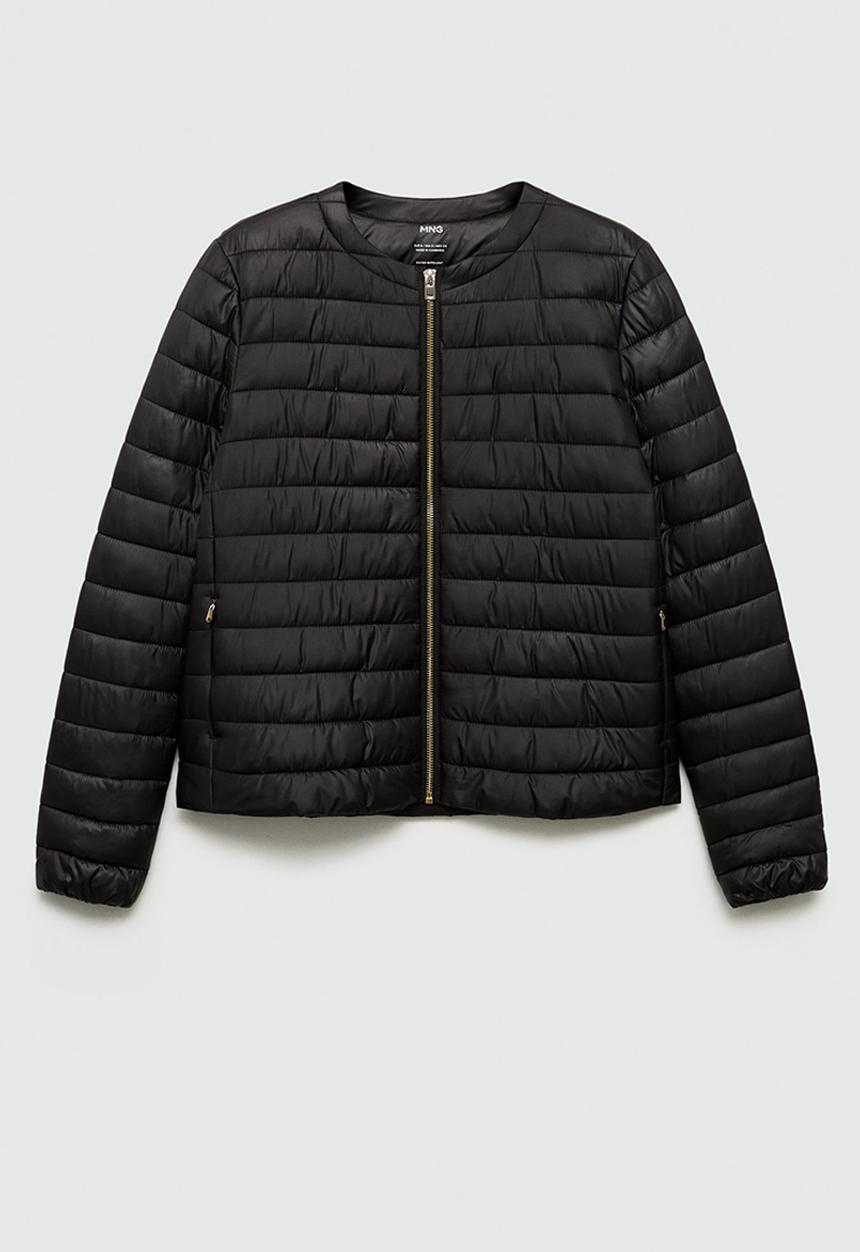 MANGO - Puffer Coat Blandi -  Black