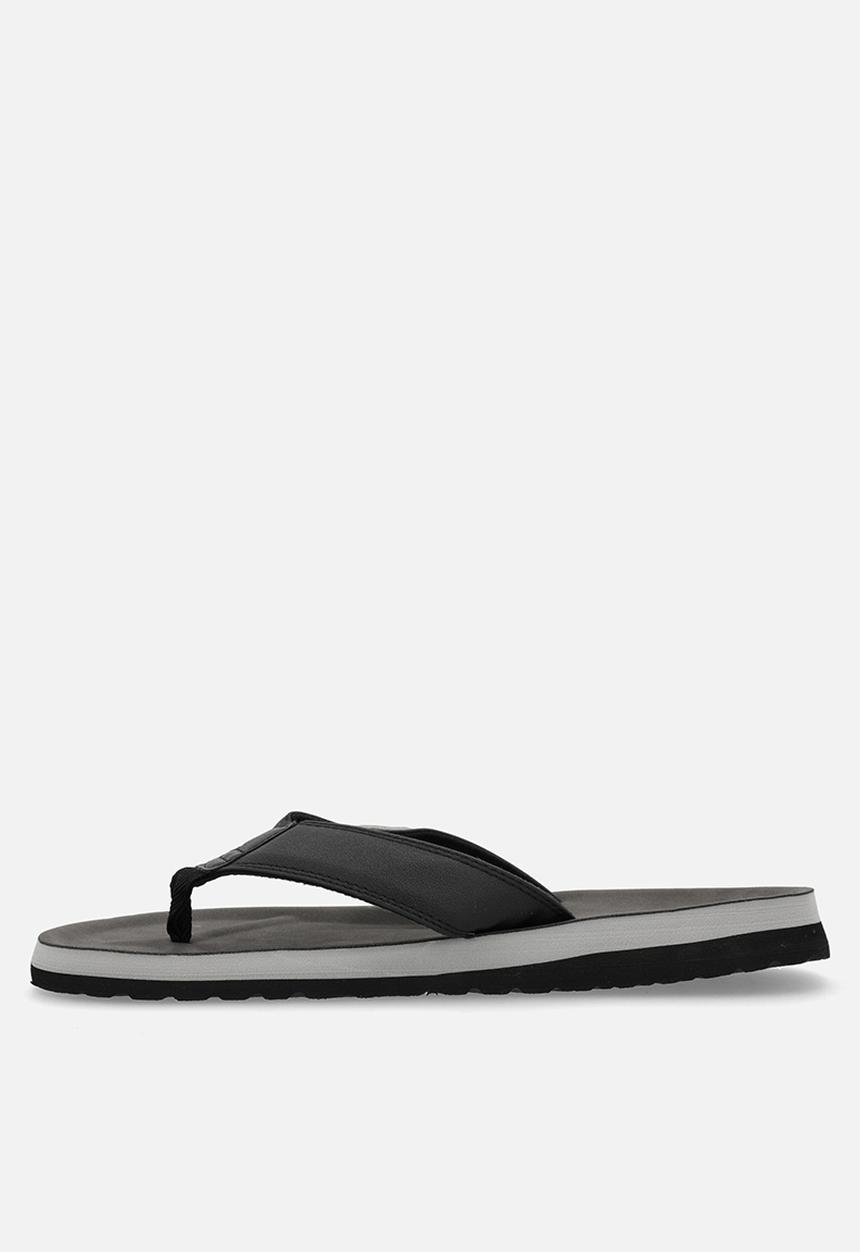 JEEP - Branded comfort thong sandal - black