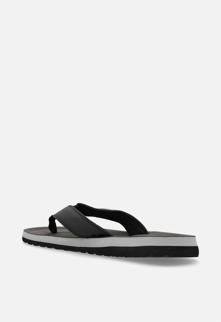JEEP - Branded comfort thong sandal - black