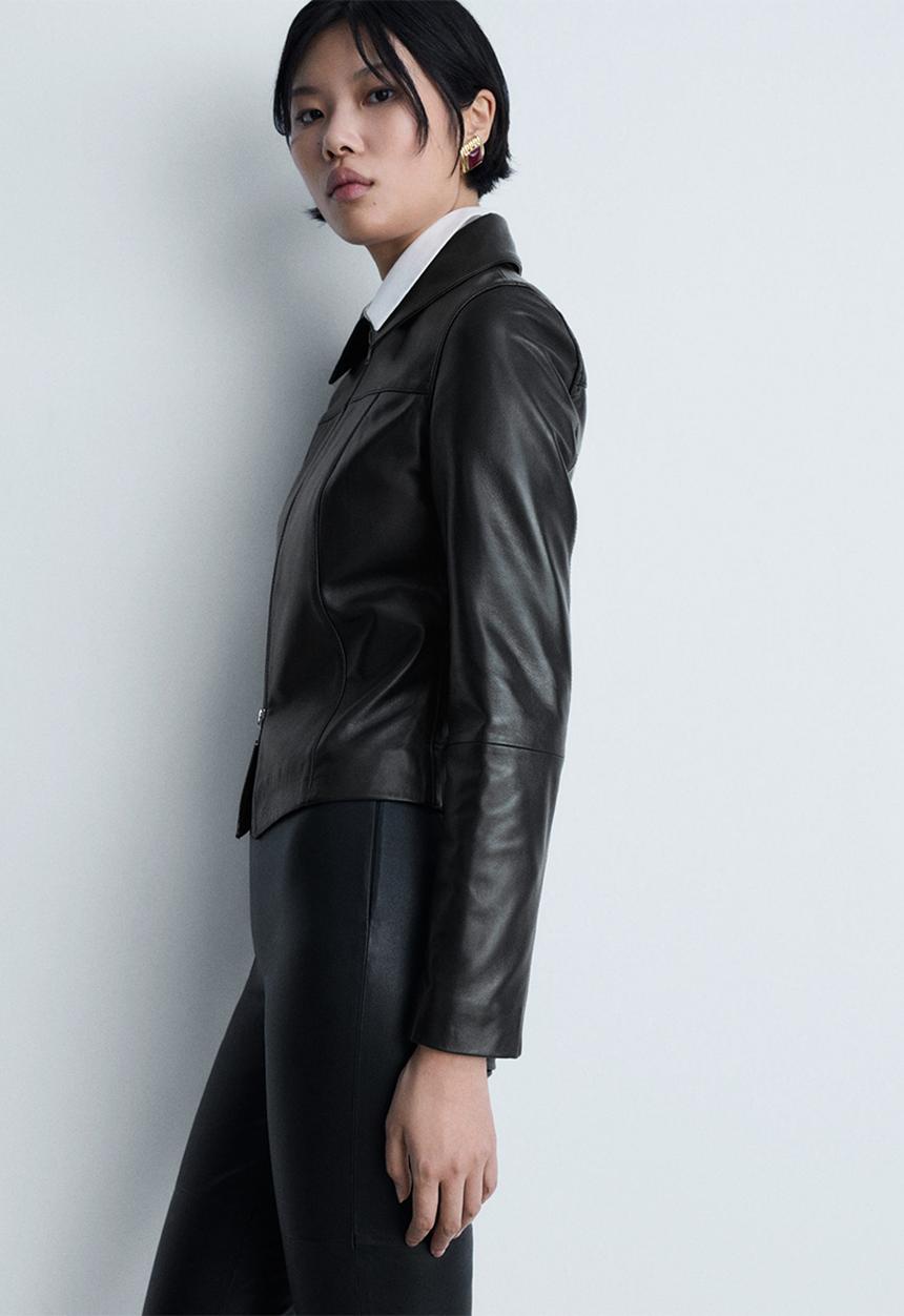MANGO - Jacket Julia -  Black