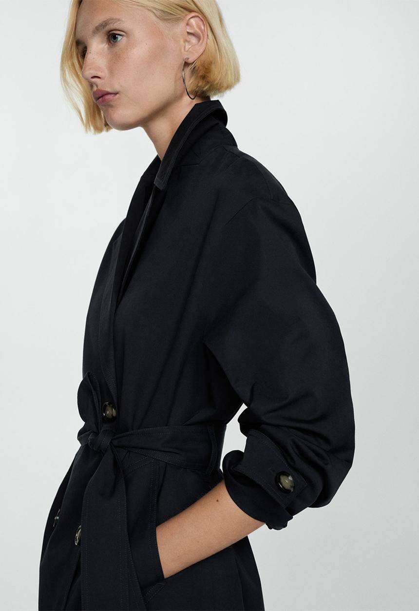 MANGO - Trench coat Angela - Black