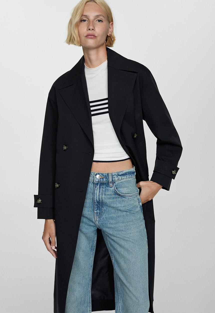 MANGO - Trench coat Angela - Black