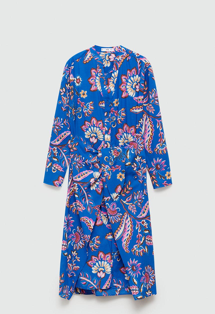 MANGO - Dress lenalong - medium blue