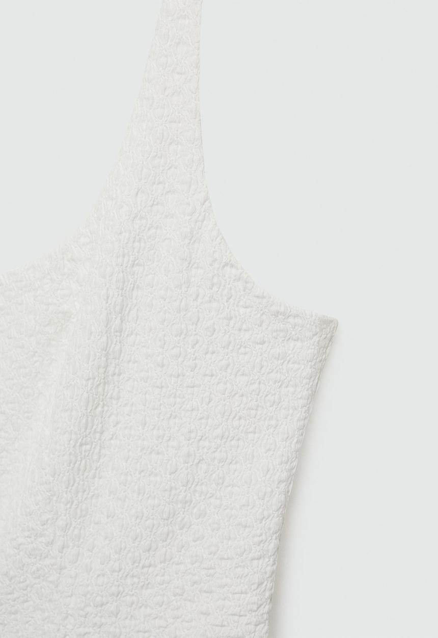 MANGO - Dress milk - white
