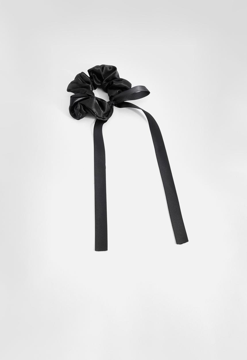 boohoo - Bow Detail Scrunchie - Black