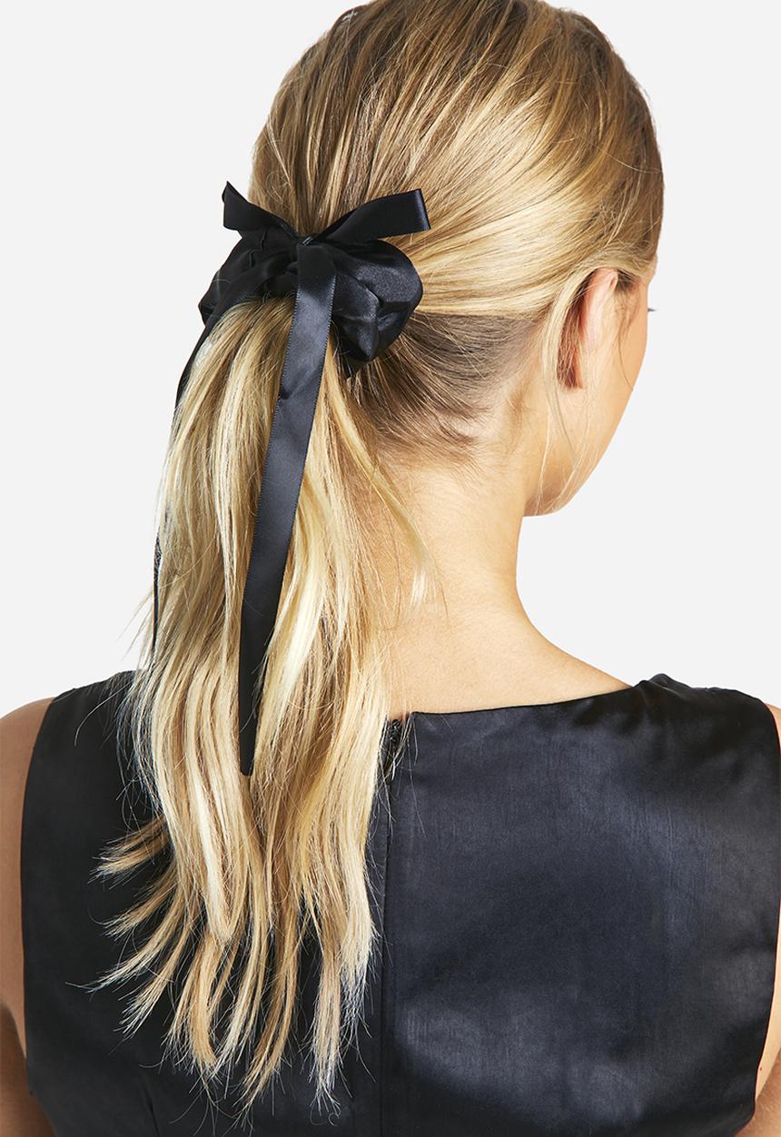 boohoo - Bow Detail Scrunchie - Black
