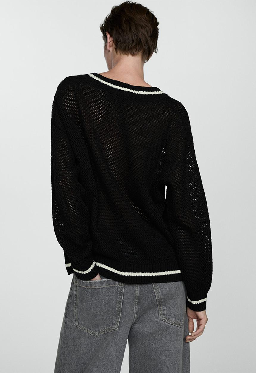 MANGO - Sweater Rugby - Black