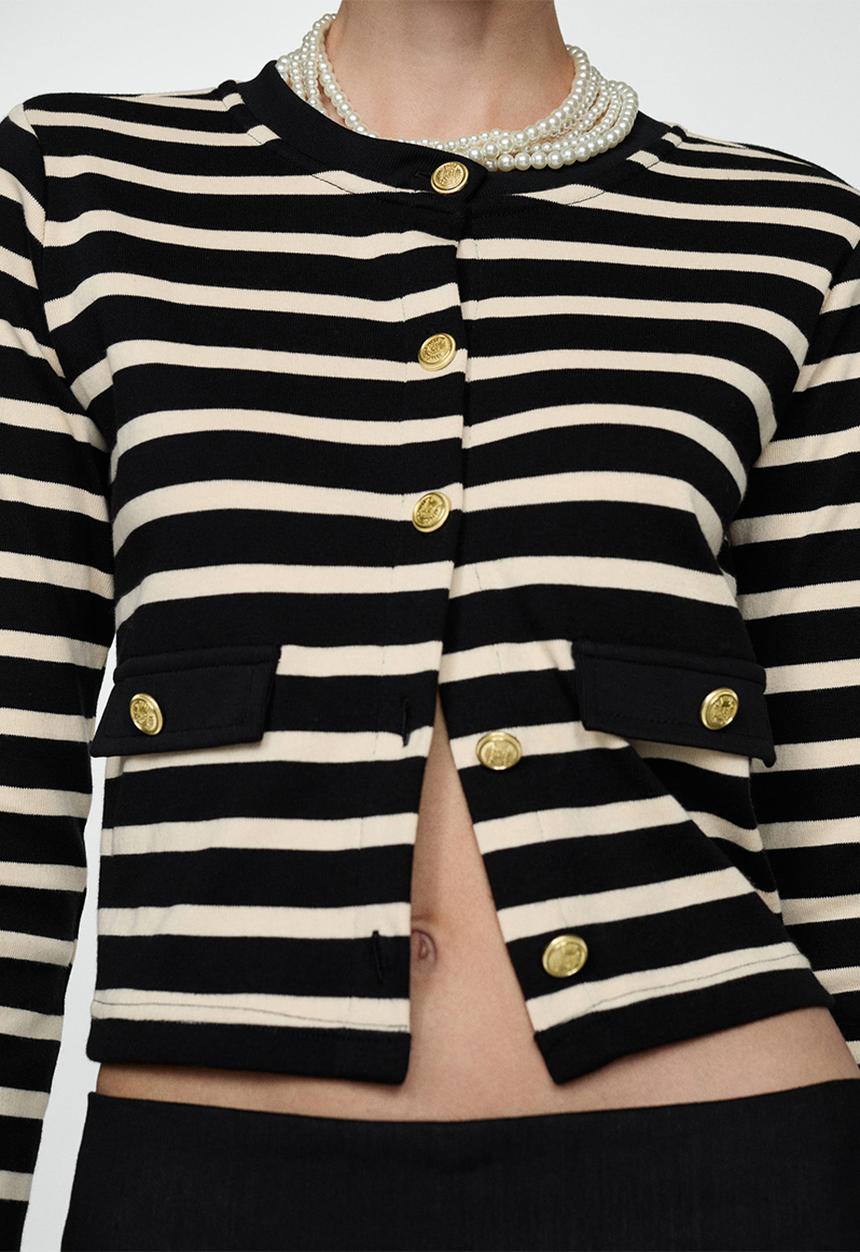 MANGO - Cardigan Porto - Black