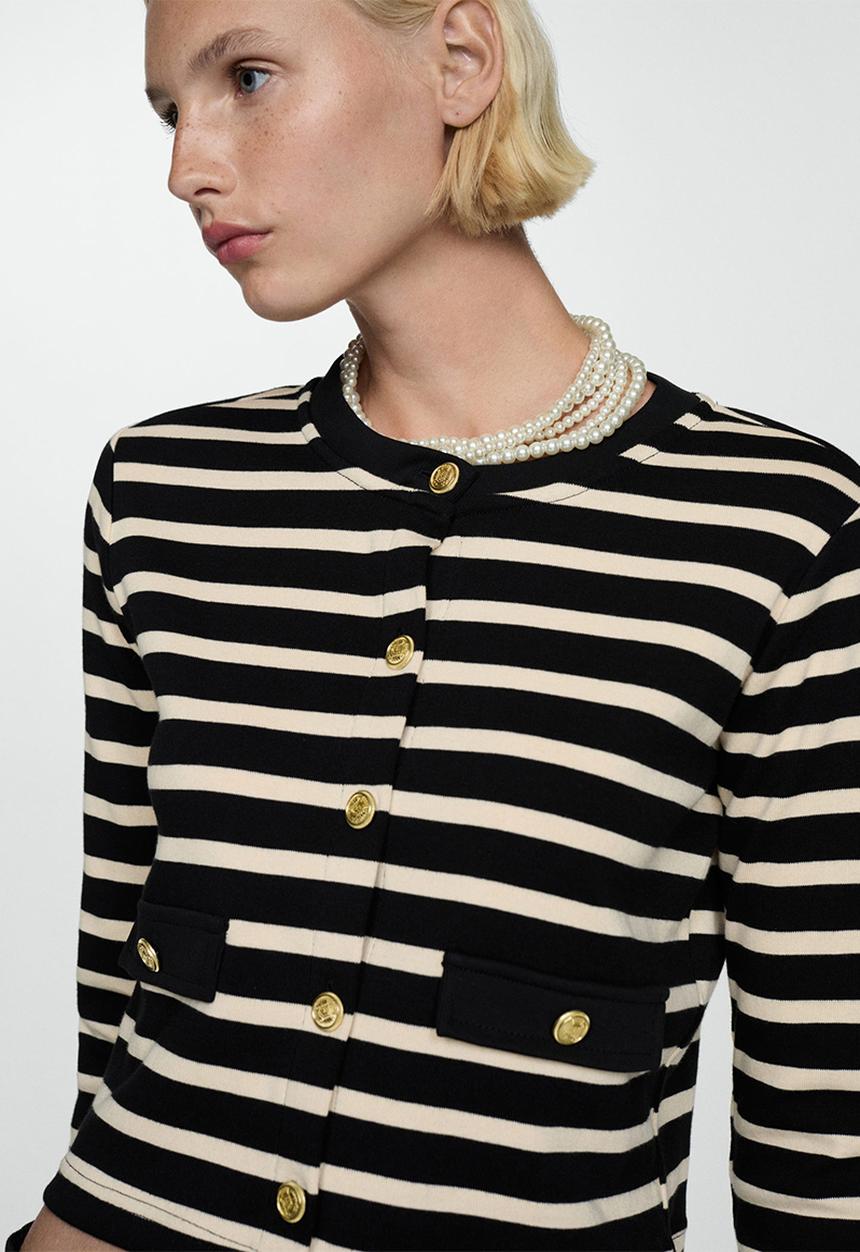 MANGO - Cardigan Porto - Black