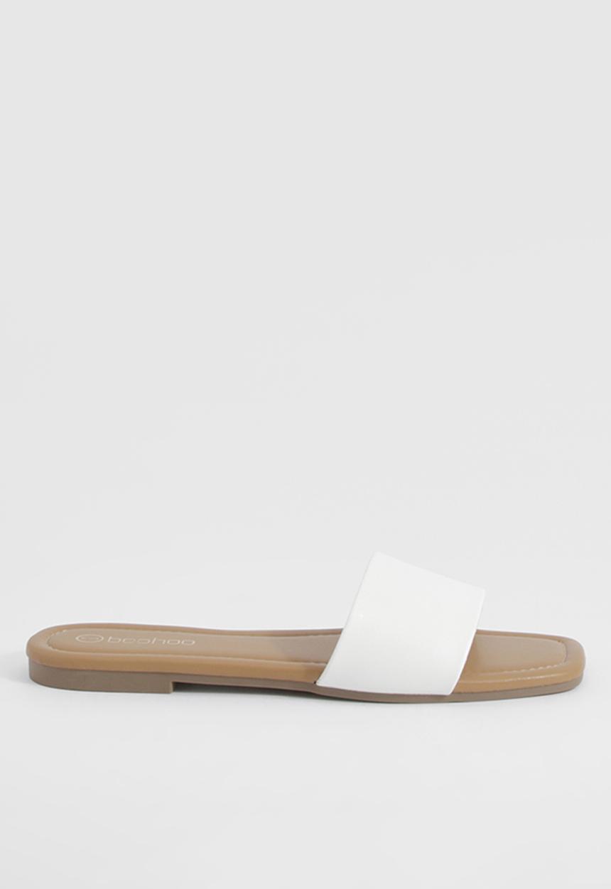 boohoo - Minimal Mule Sandals - White