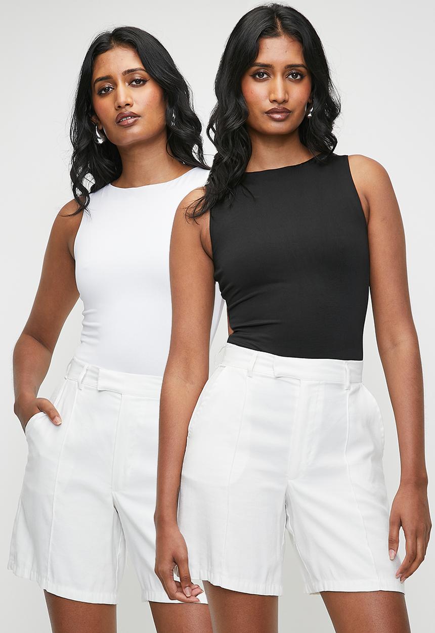 Superbalist - 2 Pack bodysuit - black & white
