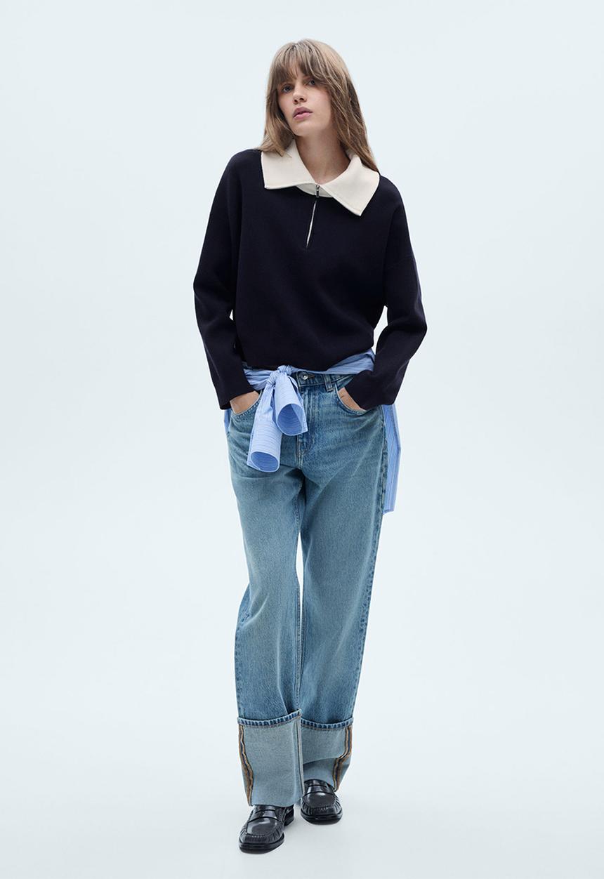 MANGO - Sweater Latas - Navy