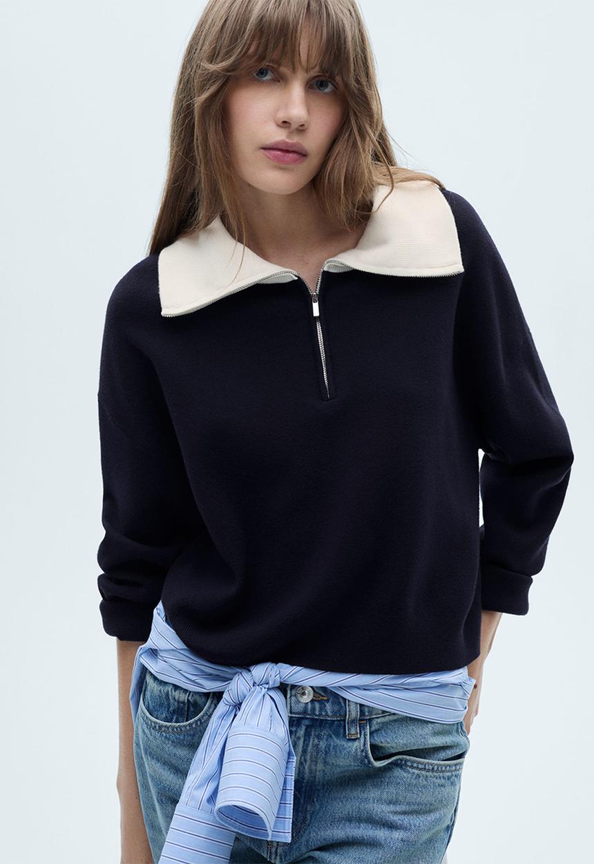 MANGO - Sweater Latas - Navy