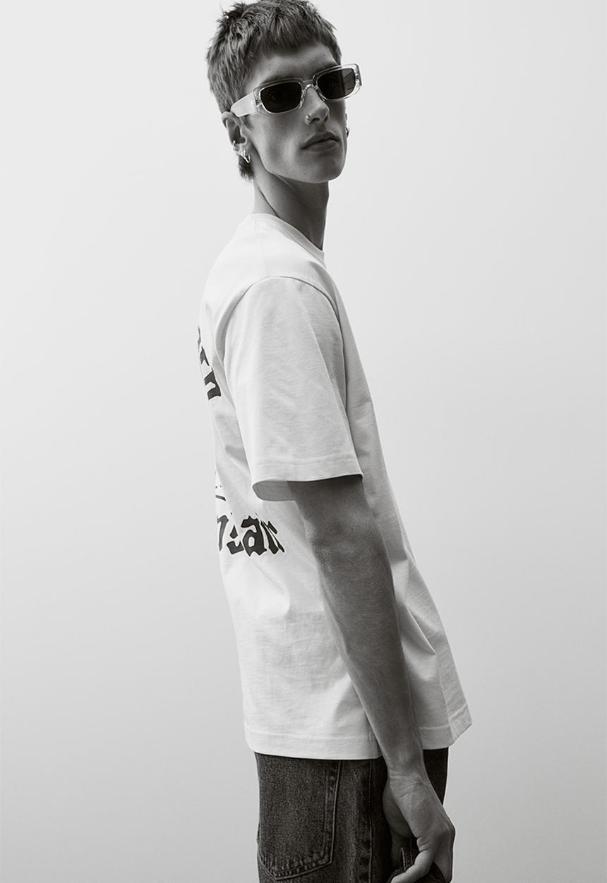 H&M - Loose fit printed T-shirt - white
