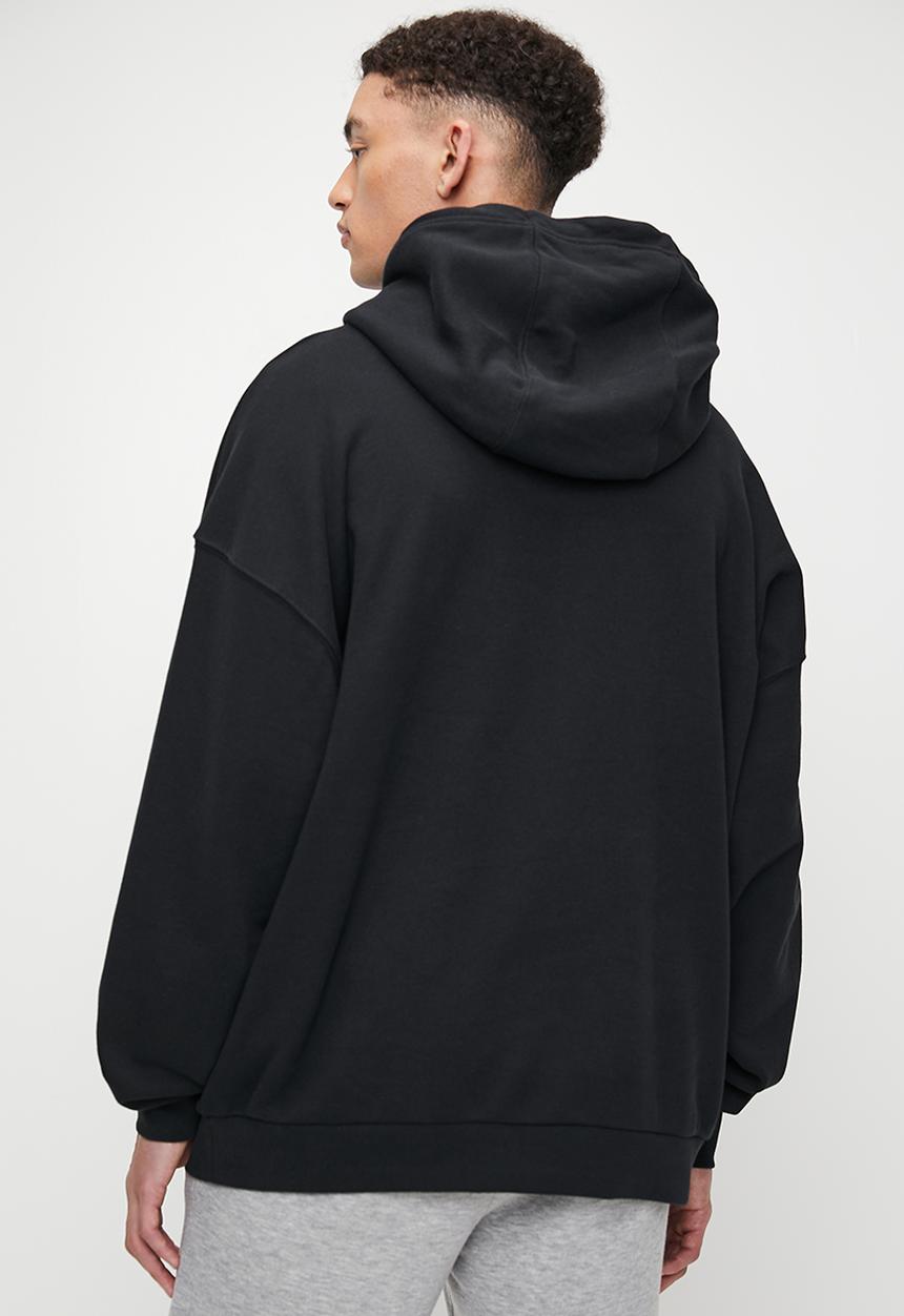 Nike - Club Fleece Oversized French Terry Pullover  Hoodie- Black