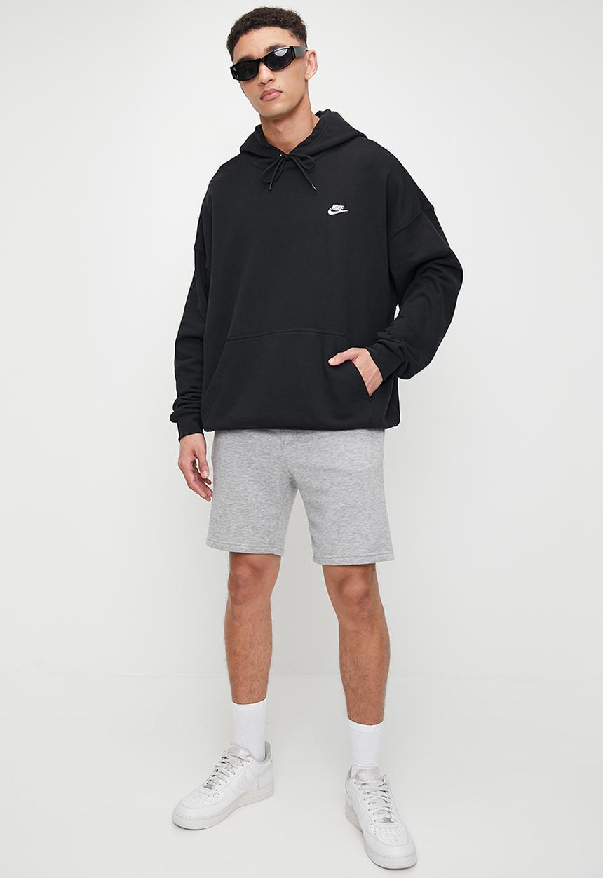 Nike - Club Fleece Oversized French Terry Pullover  Hoodie- Black