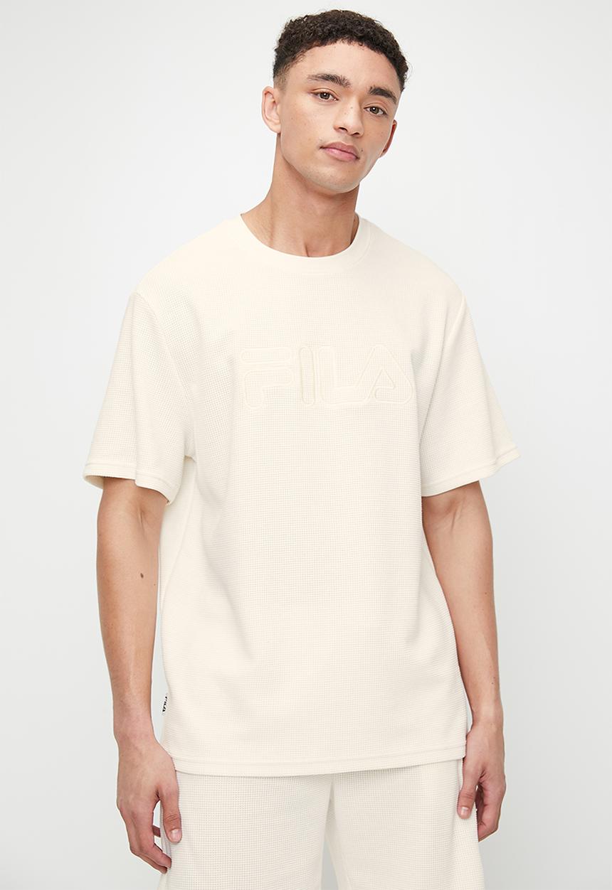 FILA - Caleb waffle T-shirt - gardenia