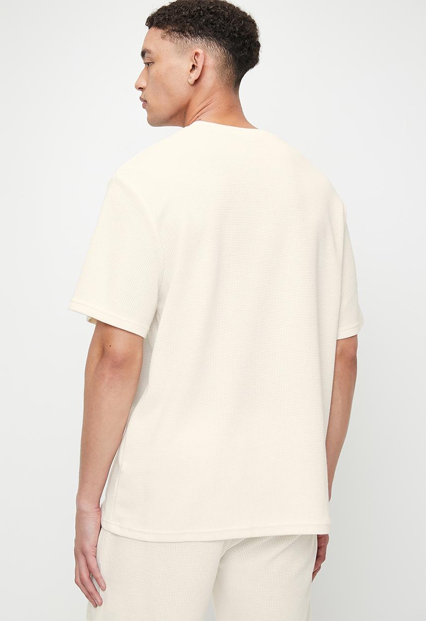 FILA - Caleb waffle T-shirt - gardenia