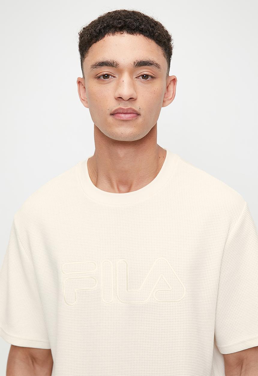 FILA - Caleb waffle T-shirt - gardenia