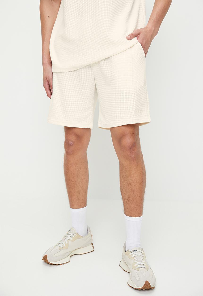 FILA - Caleb waffle shorts - gardenia