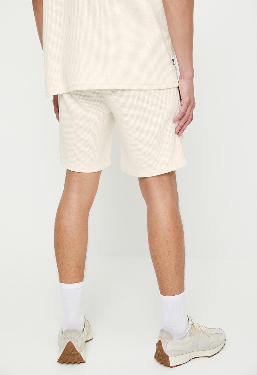 FILA - Caleb waffle shorts - gardenia