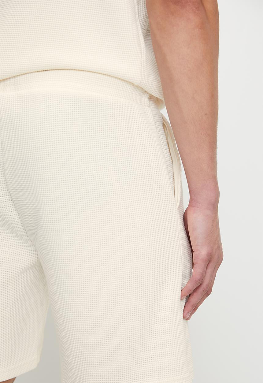FILA - Caleb waffle shorts - gardenia