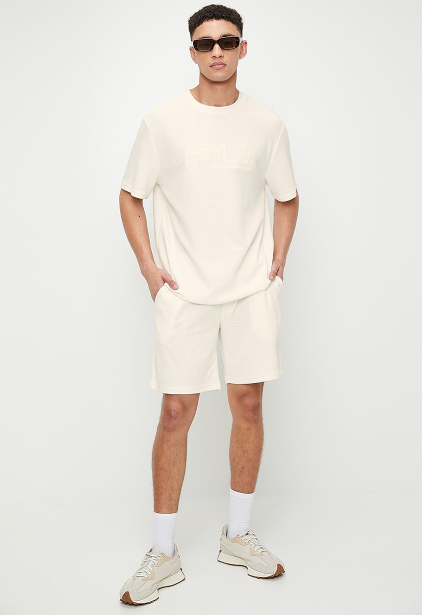FILA - Caleb waffle shorts - gardenia