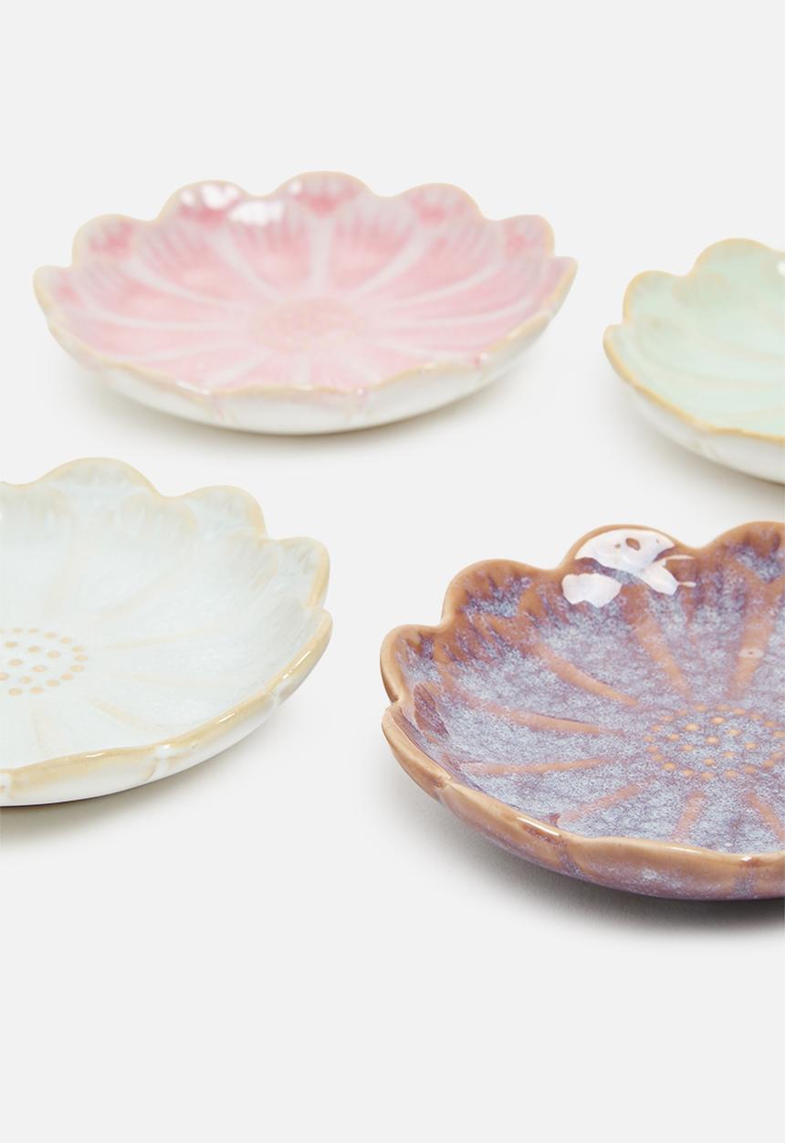 Nicolson Russell - Dipping Dishes Set of 4  - white, pink & purple