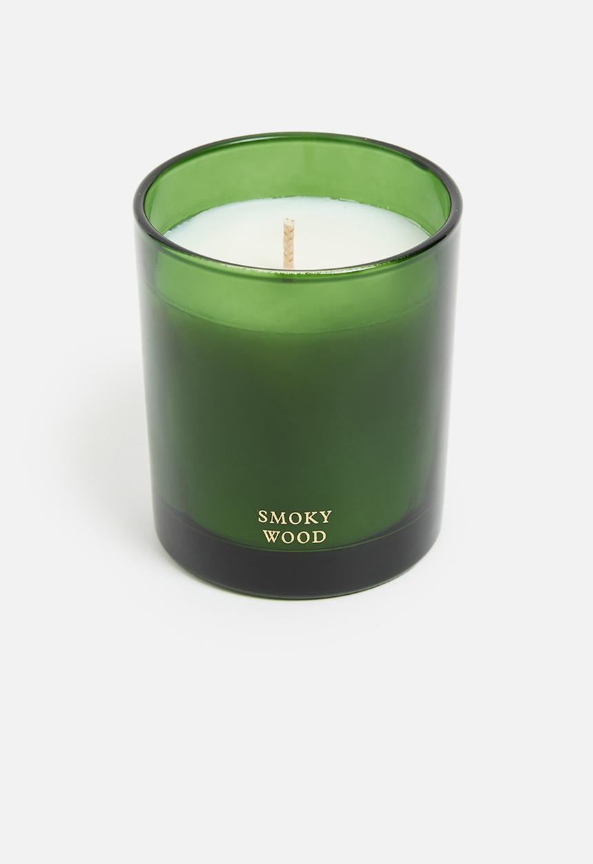 H&M - 2-pack scented candles - dark red/smoky wood