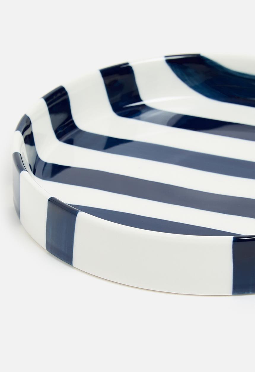 Nicolson Russell - Striped cup & Saucer - Blue