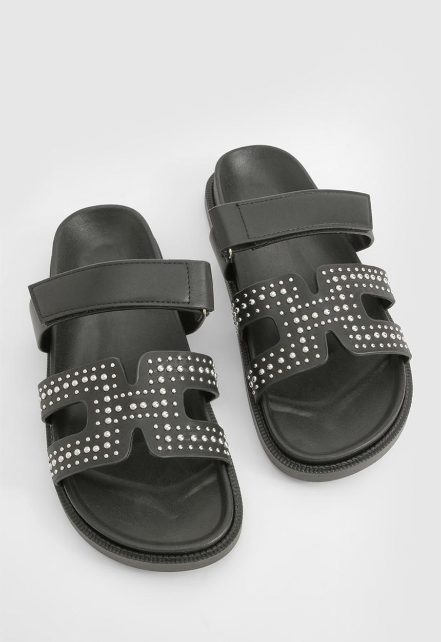 boohoo - Studded Cut Out Detail Sandal