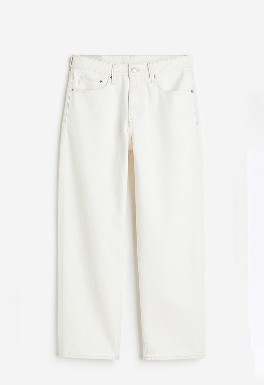 H&M - Loose jeans - white