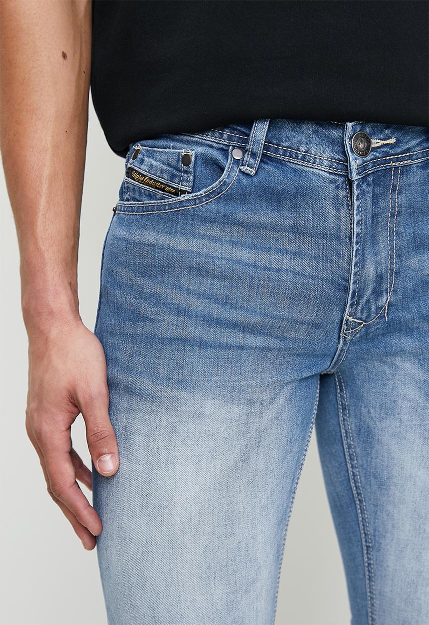 Alpha Industries - Ai Milan Jeans - Light wash