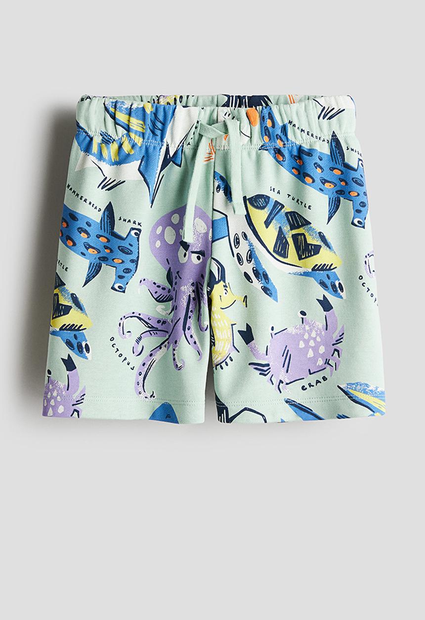 H&M - Printed sweatshorts - green