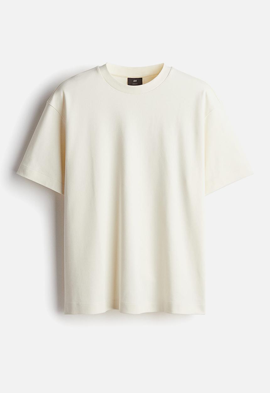 H&M - Loose fit t-shirt - cream