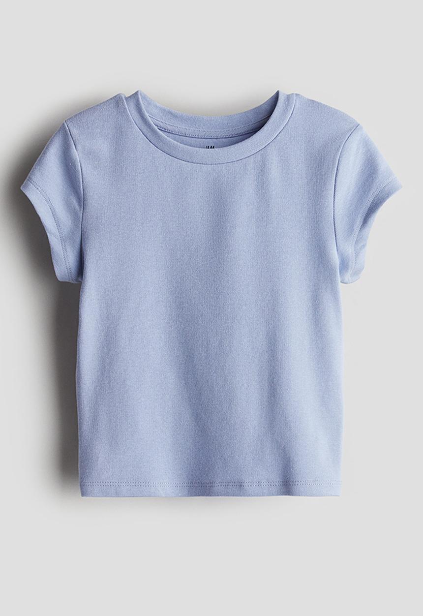 H&M - Cotton jersey top - blue