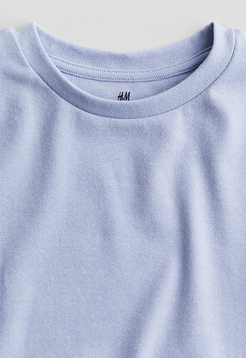 H&M - Cotton jersey top - blue