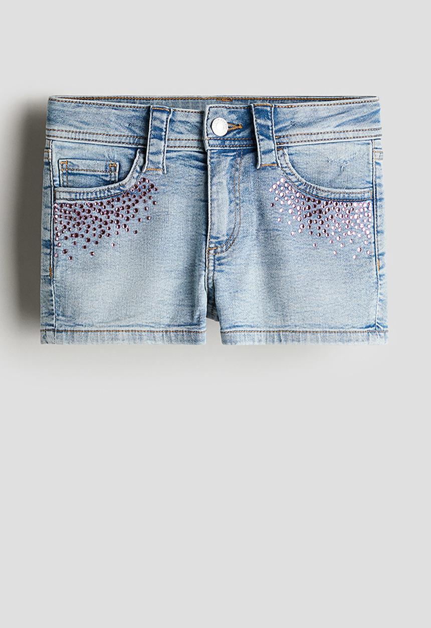 H&M - Denim shorts - light denim blue