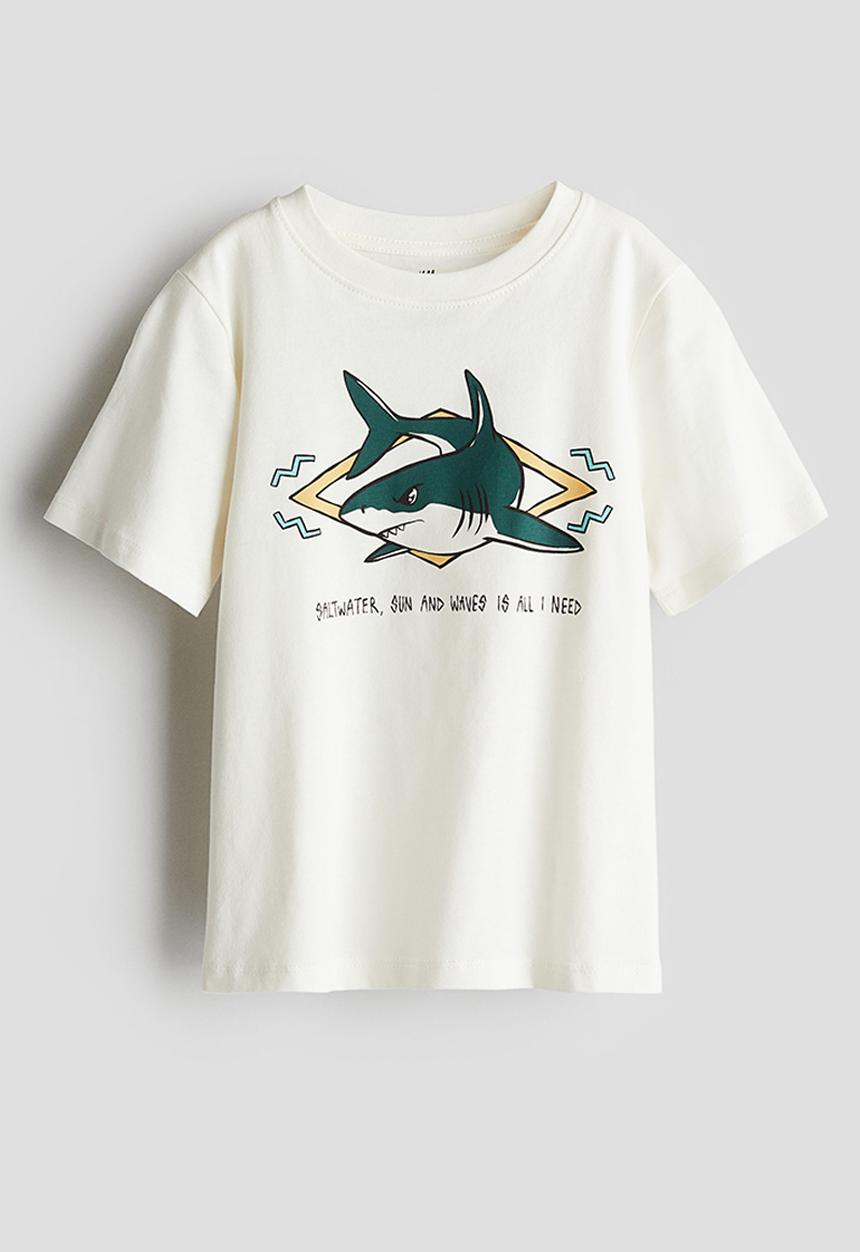 H&M - Printed T-shirt - white