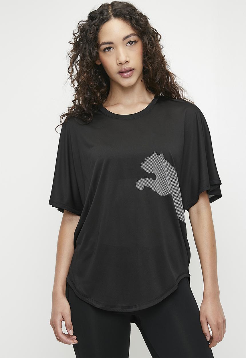 PUMA - Train All Day Big Cat Tee - Puma Black-White Cat